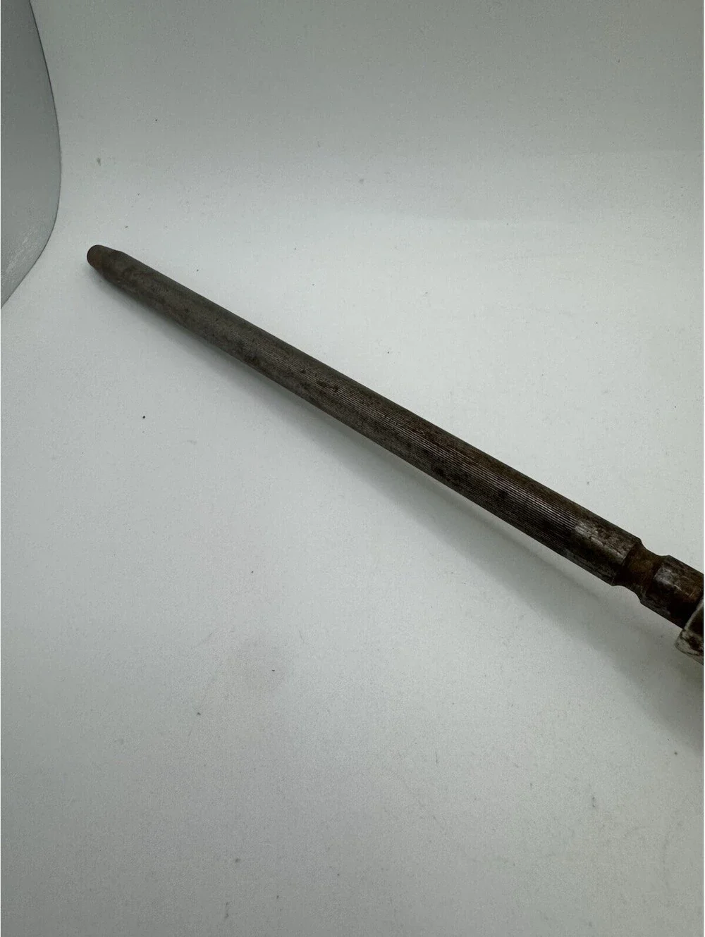 Vintage Butterscotch Bakelite Handle Honing Steel Knife Sharpener MCM 11.25”